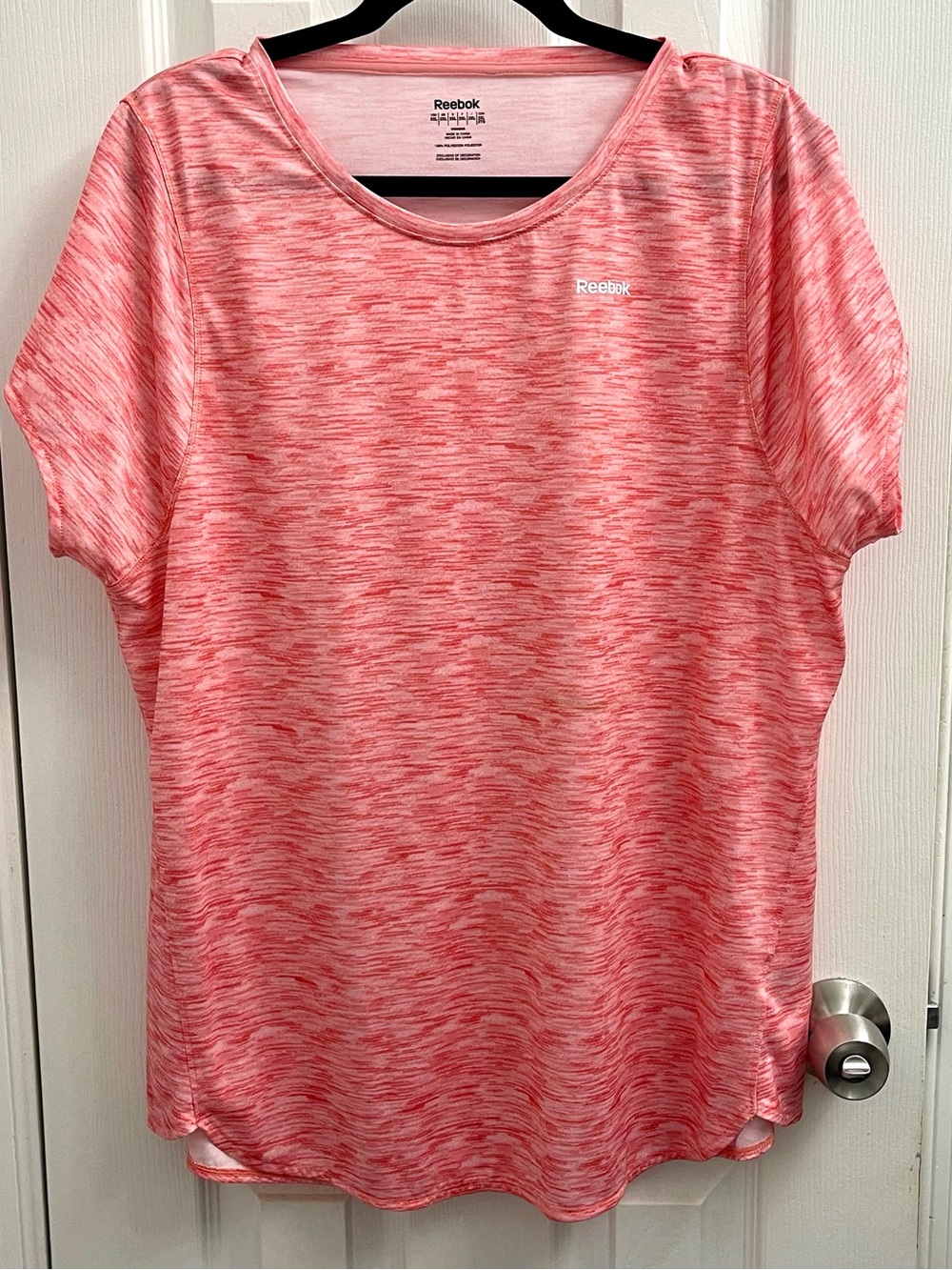 Reebok Women's Coral Heather Short Sleeve Performance Tee
